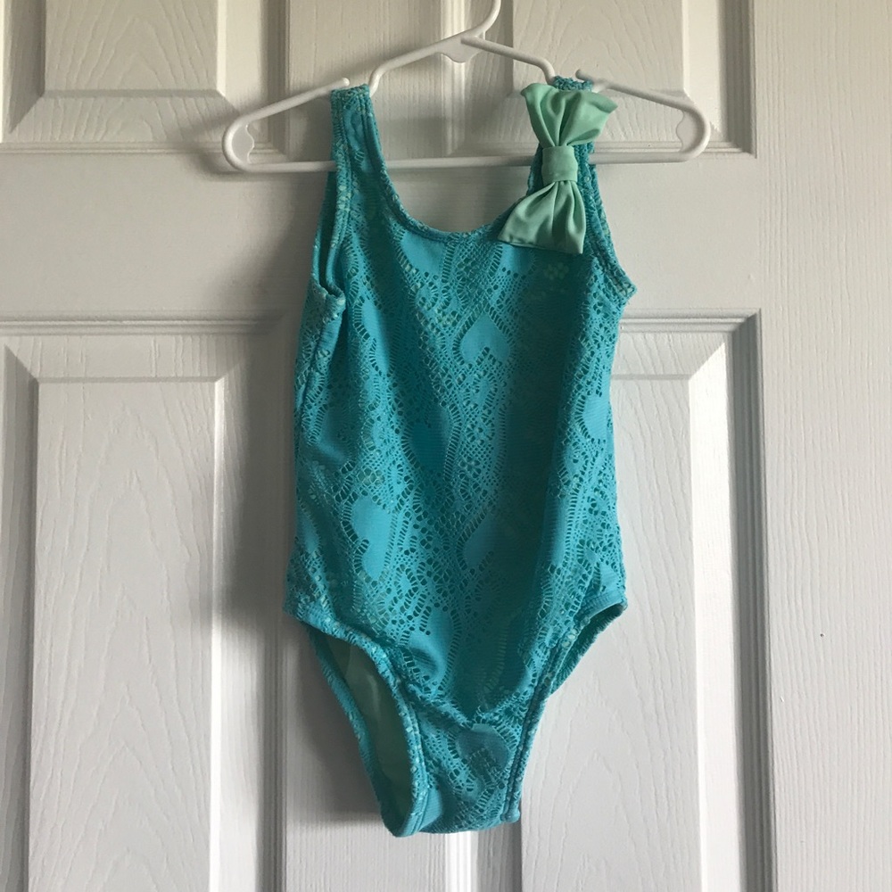 Toddle girl blue swim suit